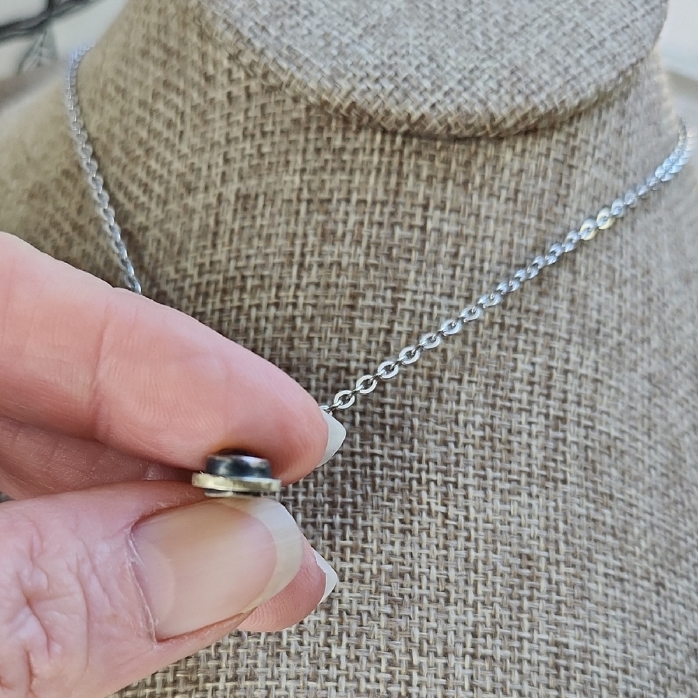 Artisan-made sterling Silver Pendant With Citrine Gemstone. One Of A Kind, Art - Picture 10 of 10
